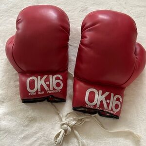 Vintage Red Boxing Gloves